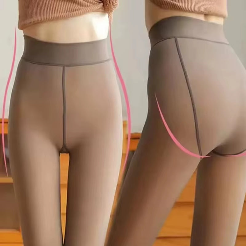 Cozy Women's Thermal Leggings - Insulated Fleece Lined Tights for Ultimate Warmth and Comfort This Winter